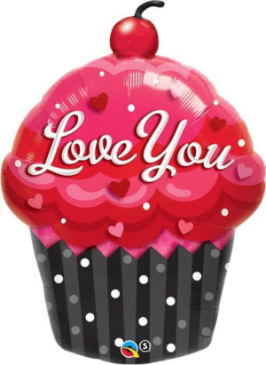 ‘Love You’ Cupcake Balloon