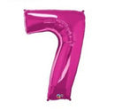 Magenta Number 7 Balloon - 34inch