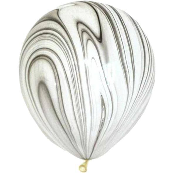 Black & White Marble Balloon