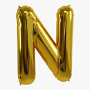Gold Letter N Balloon