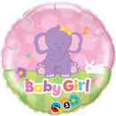 Pink Elephant Design Baby Girl Balloon