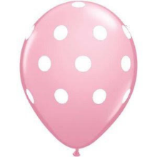 Pink & White Polka Dots Balloon