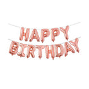 Rose Gold Happy Birthday Banner