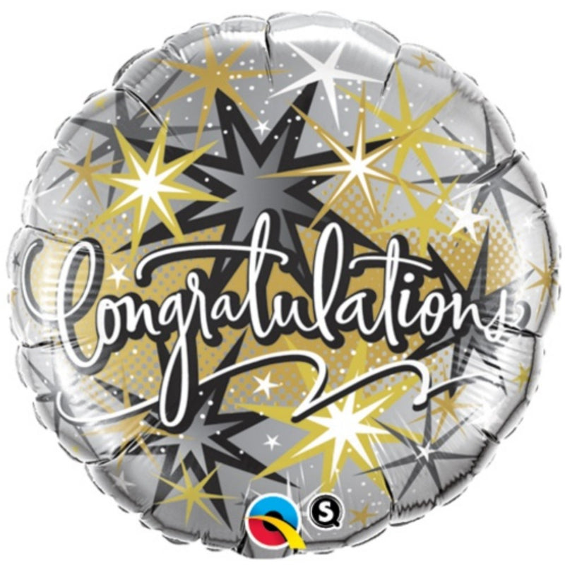 Silver & Gold Congratulations Balloon