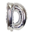 Silver Letter D Balloon