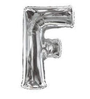 Silver Letter F Balloon
