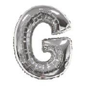 Silver Letter G Balloon