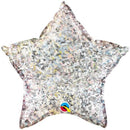 Star Silver Holograph Balloon