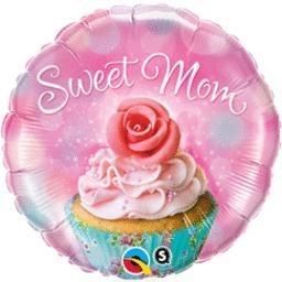 ‘Sweet Mom’ Cupcake Balloon