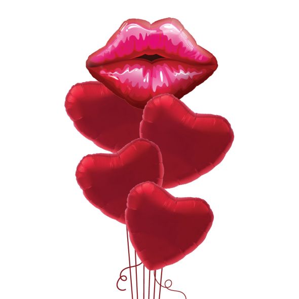 Pouted Lips Balloon Bunch