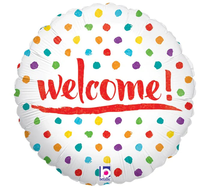 Welcome Dots Balloon