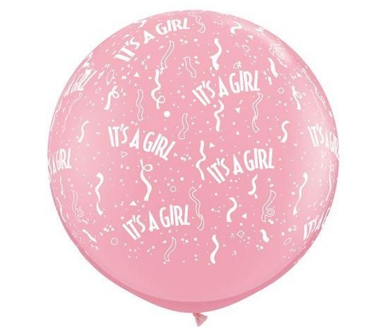 Jumbo it's a Girl Pink Balloon