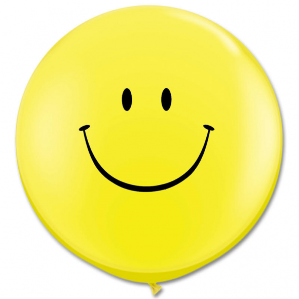 Yellow Big Smiley Balloon