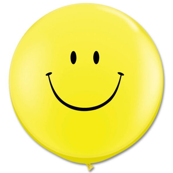 Yellow Smiley Balloon